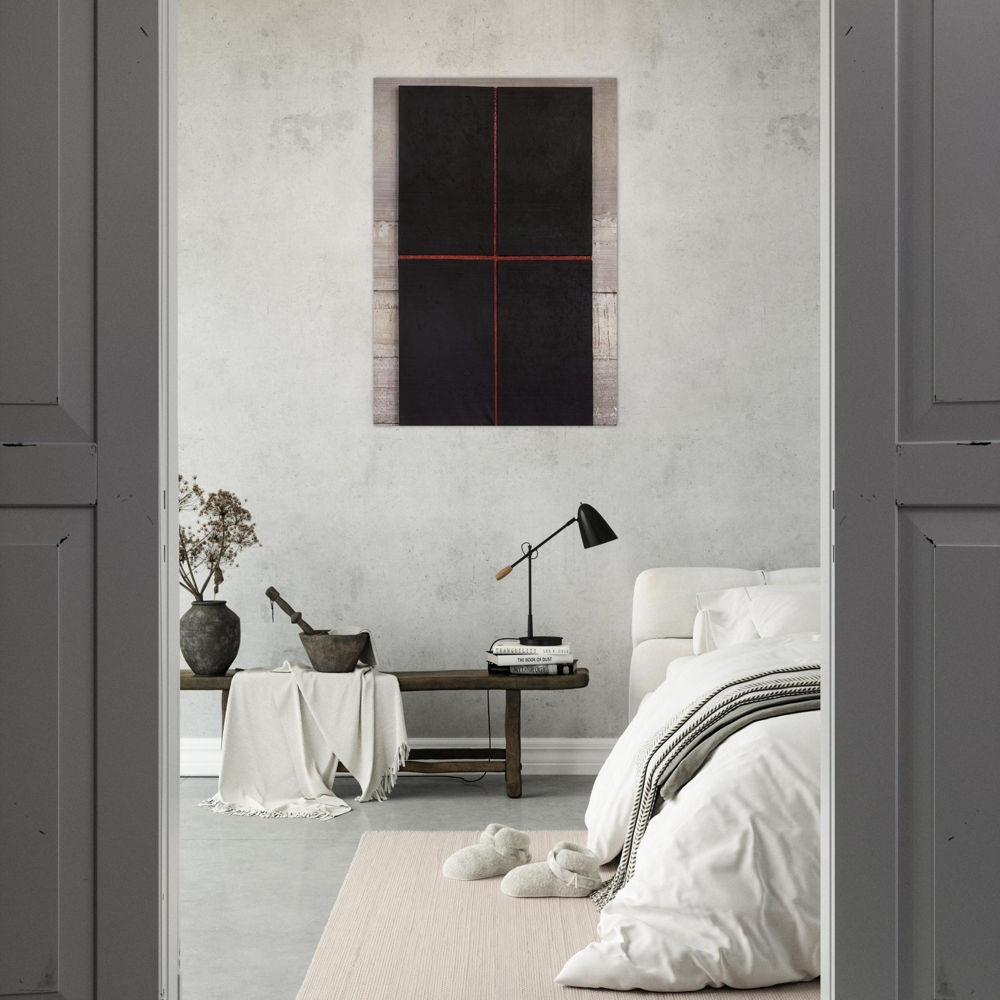 Untitled First Relief - 1961 - Donald Judd Brushed Aluminum Print - 70x100 cm / 28x40 inches | Donald Judd Aluminum Print | Donald Judd Prints