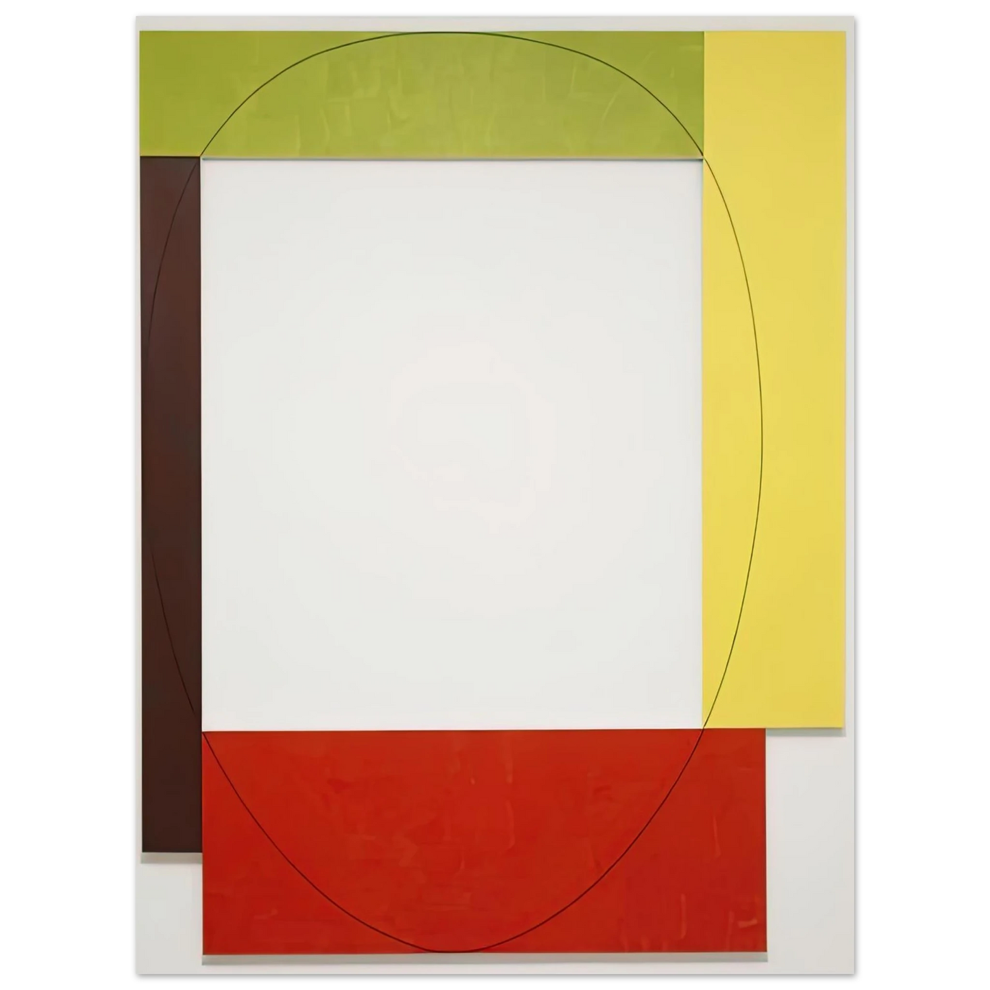 Robert Mangold - FOUR COLOR FRAME PAINTING 5 PARASOL UNIT 1984  75x100 cm / 30x40inches Fine Art Poster
