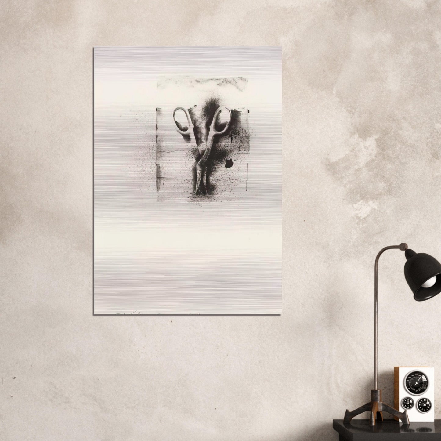 UNTITLED FROM TEN WINTER TOOLS 1973 2 - Jim Dine Brushed Aluminum Print - 70x100 cm / 28x40 inches | Jim Dine Aluminum Print | Jim Dine Prints