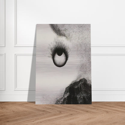 EVERYWHERE EYEBALLS ARE AFLAME 1888 - Odilon Redon Brushed Aluminum Print - 70x100 cm / 28x40 inches | Odilon Redon Aluminum Print | Odilon Redon Prints