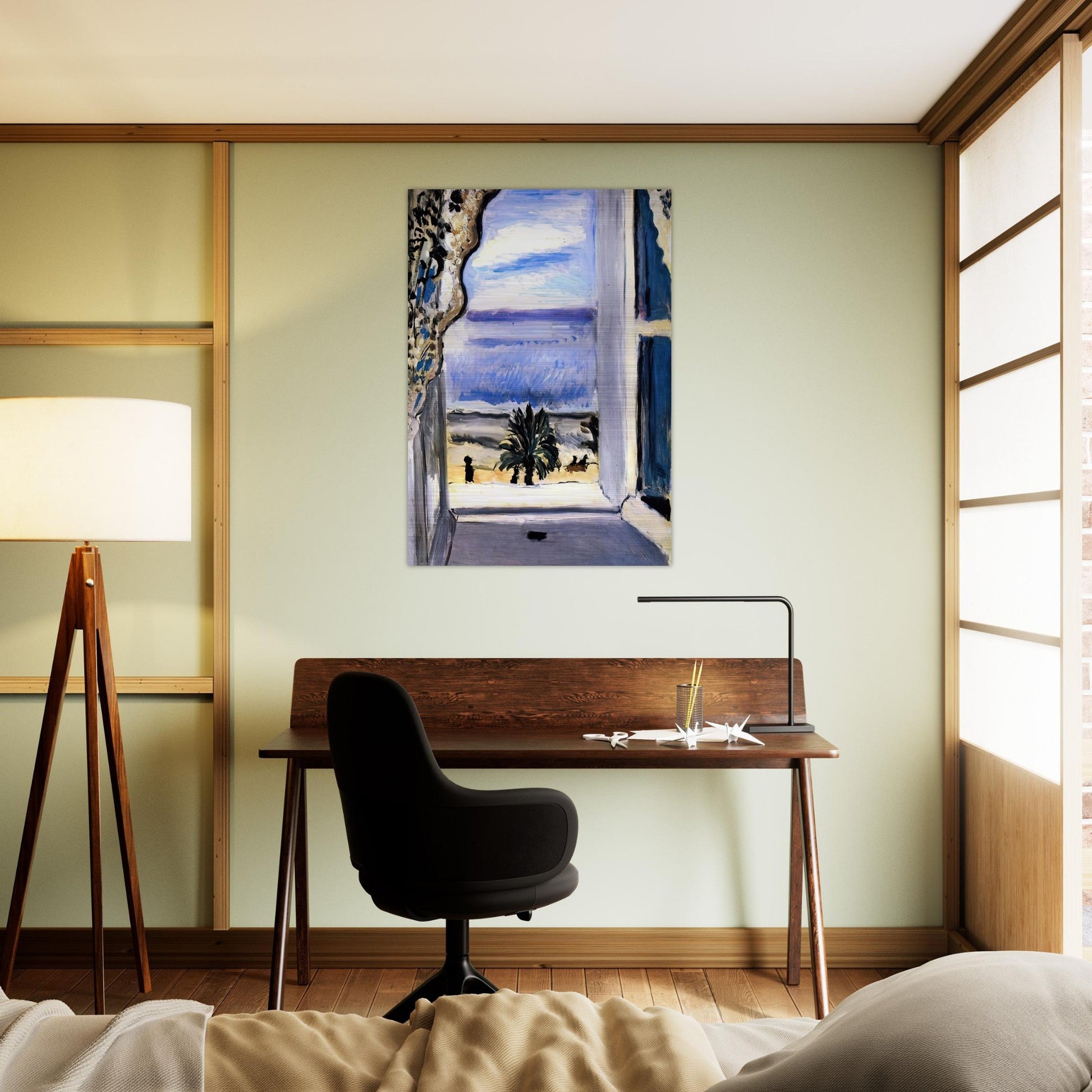 THE OPEN WINDOW 1918 - Henri Matisse Brushed Aluminum Print - 70x100 cm / 28x40 inches | Henri Matisse Aluminum Print | Henri Matisse Prints