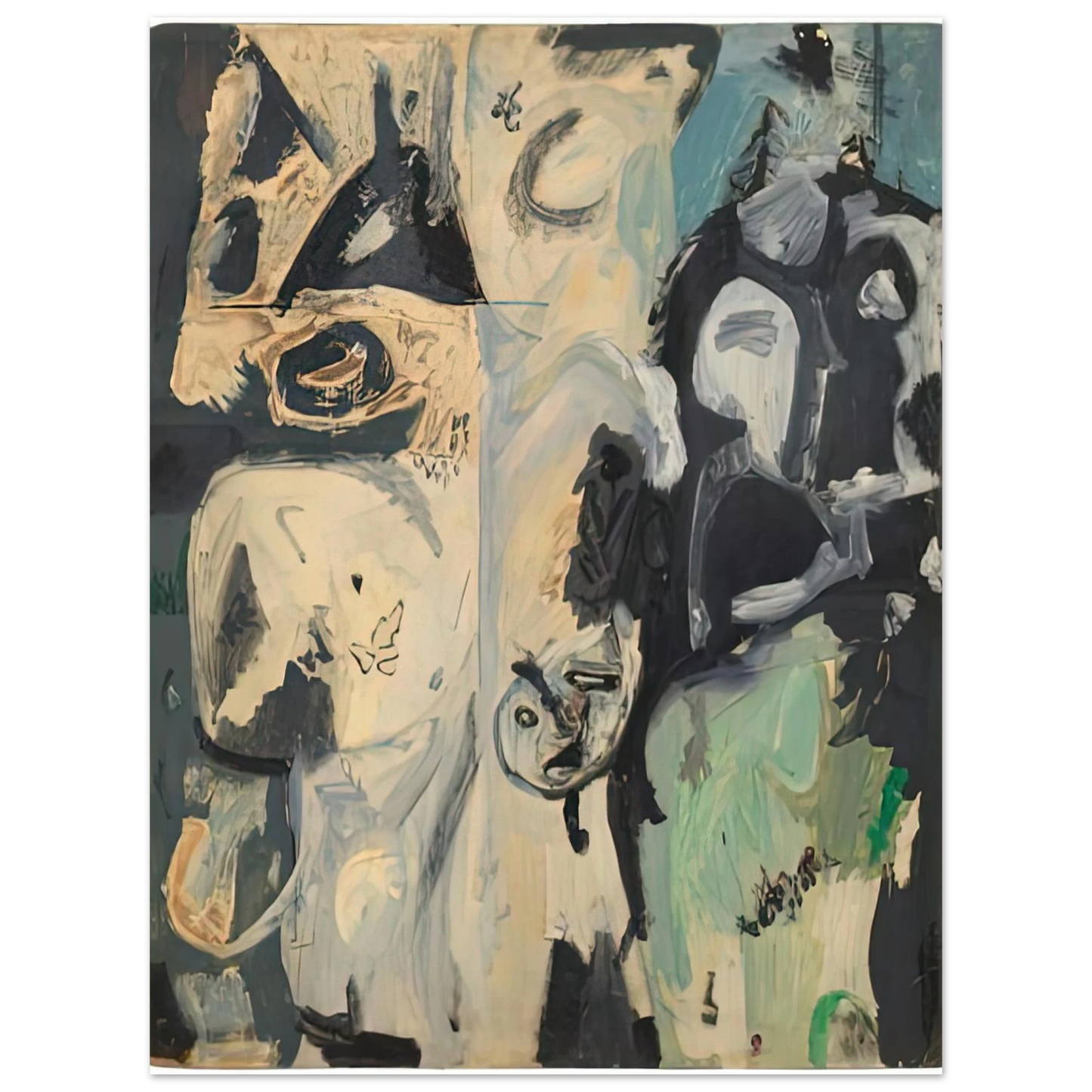 Helen Frankenthaler - Untitled, 1950- Wall Art - 21x29.7 cm / 8x12" - Fine Art Poster-canvas - -