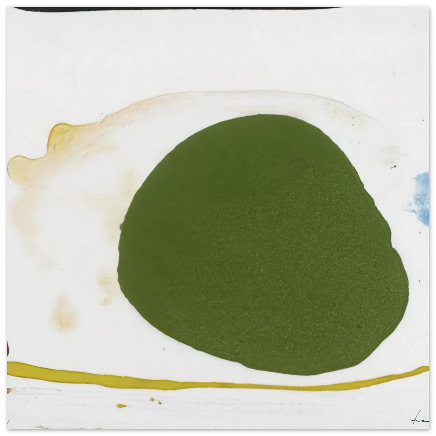 Helen Frankenthaler - Thanksgiving Day - 1973 Wall art - 27x35 cm / 11x14 Inches - Premium Wooden Framed Poster With Fine Art Paper - Black frame