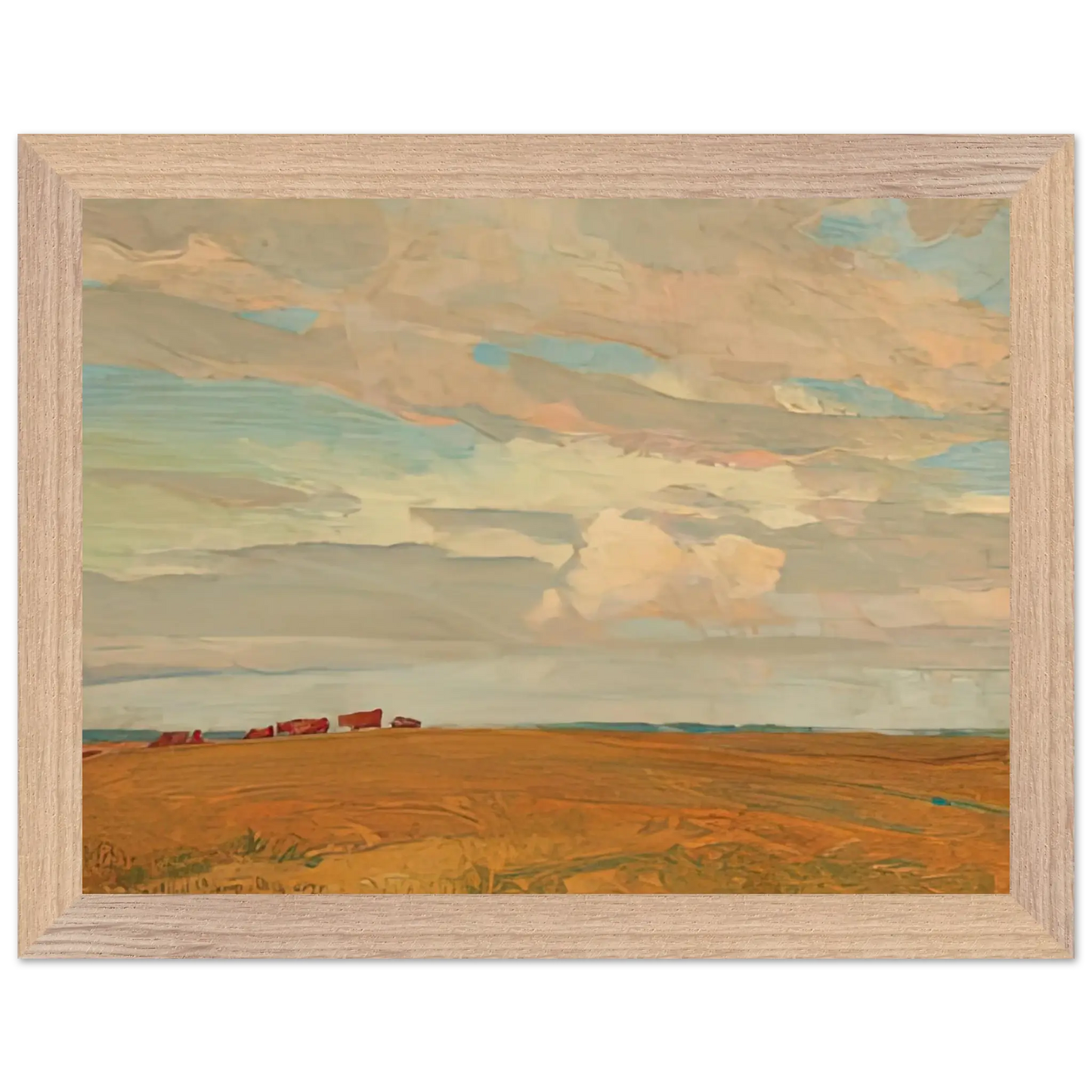Maynard Dixon - PRAIRIE SAND HILL CAMP MAY 1921 1921 Wall art - 45x60 cm / 18x24 Inches - Premium Wooden Framed Poster With Fine Art Paper - Wood frame