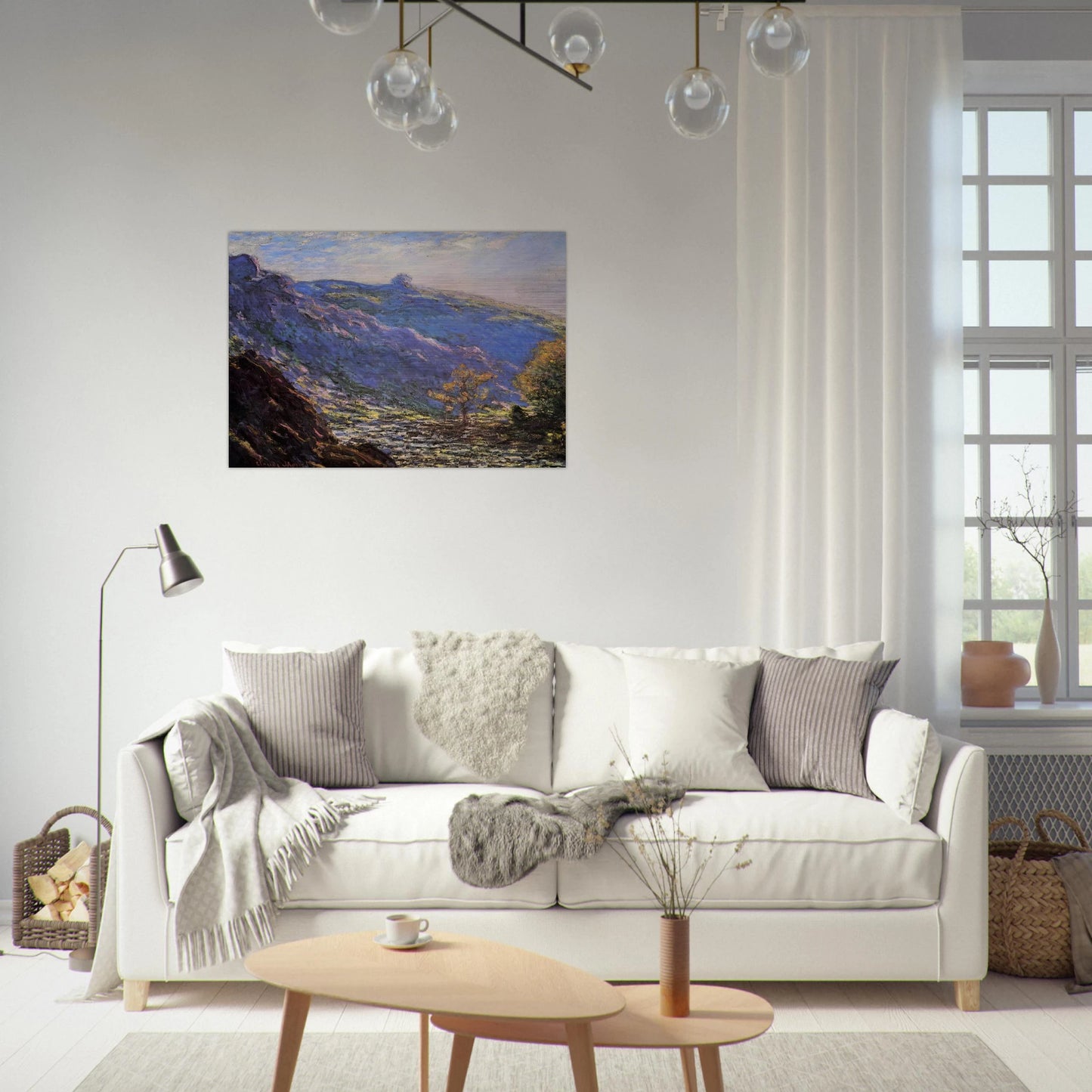 The Old Tree, Sunlight on the Petit Cruese - claude monet Brushed Aluminum Print - 70x100 cm / 28x40 inches | claude monet Aluminum Print | claude monet Prints