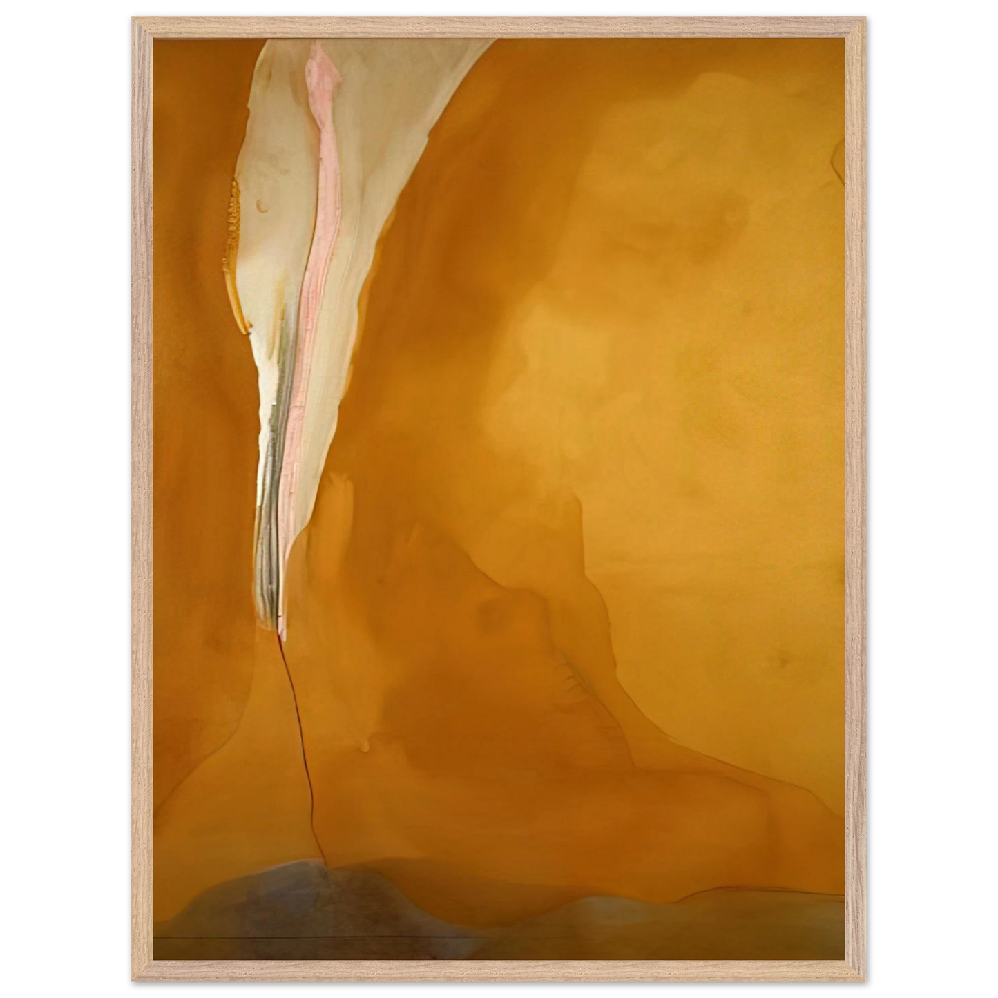 Helen Frankenthaler - Coral Wedge - 1972 Wall art - 40x60 cm / 16x24 inches - Premium Wooden Framed Poster With Fine Art Paper-canvas - Wood frame