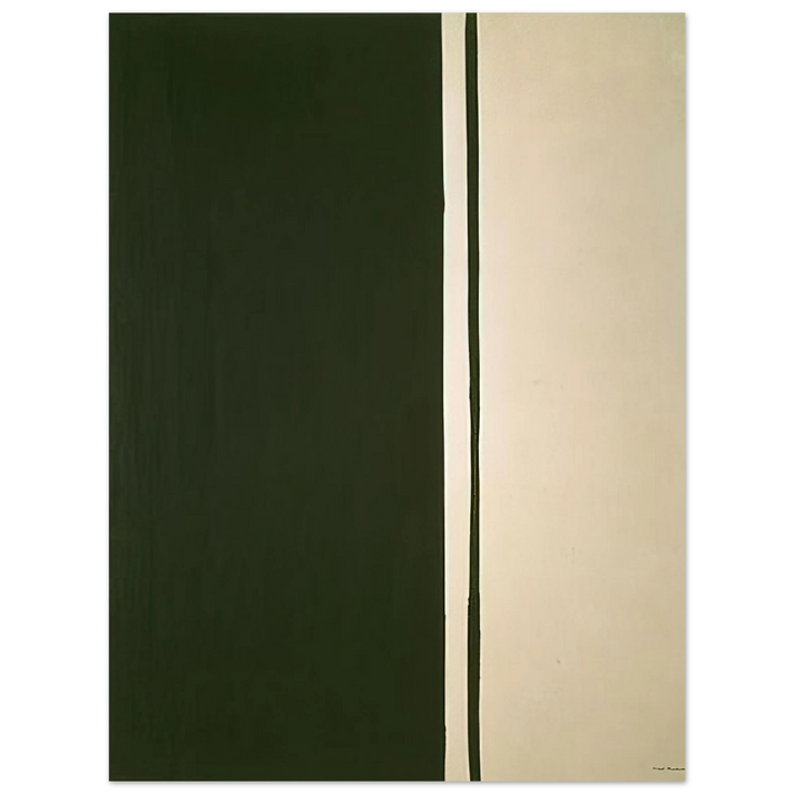 Barnett Newman - Black Fire I  75x100 cm / 30x40inches Fine Art Poster