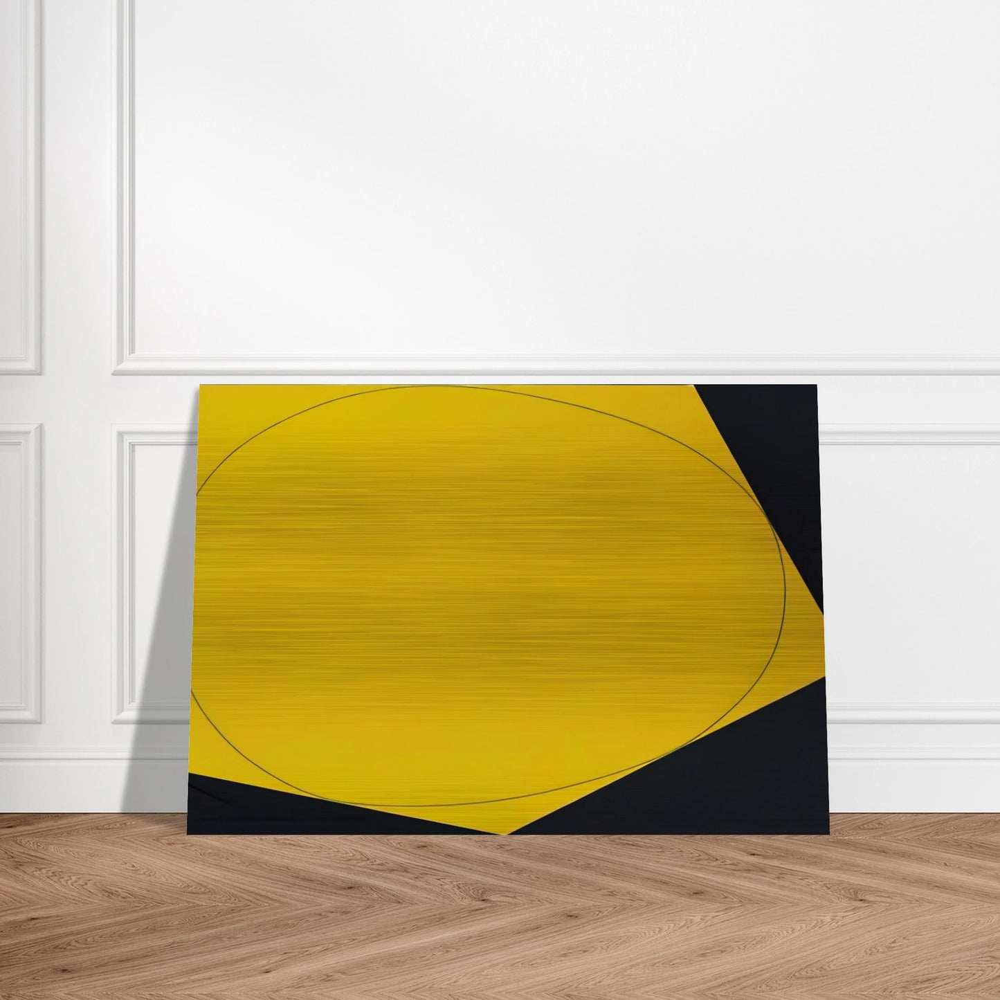 DISTORTED CIRCLE WITHIN A POLYGON I 1972 - Robert Mangold Brushed Aluminum Print - 70x100 cm / 28x40 inches | Robert Mangold Aluminum Print | Robert Mangold Prints