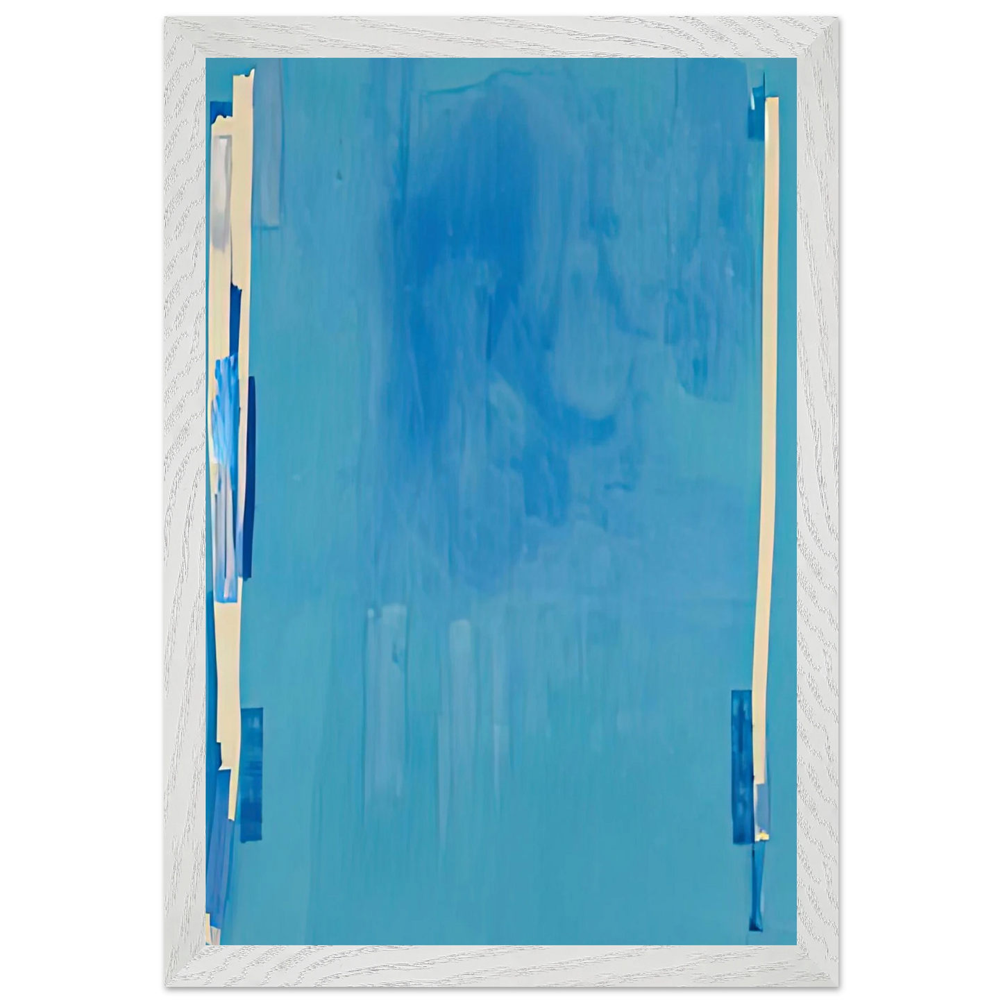 Helen Frankenthaler - Blue Bellows, 1976- Wall Art - 60x80 cm / 24x32 inches - Fine Art Poster-canvas - -