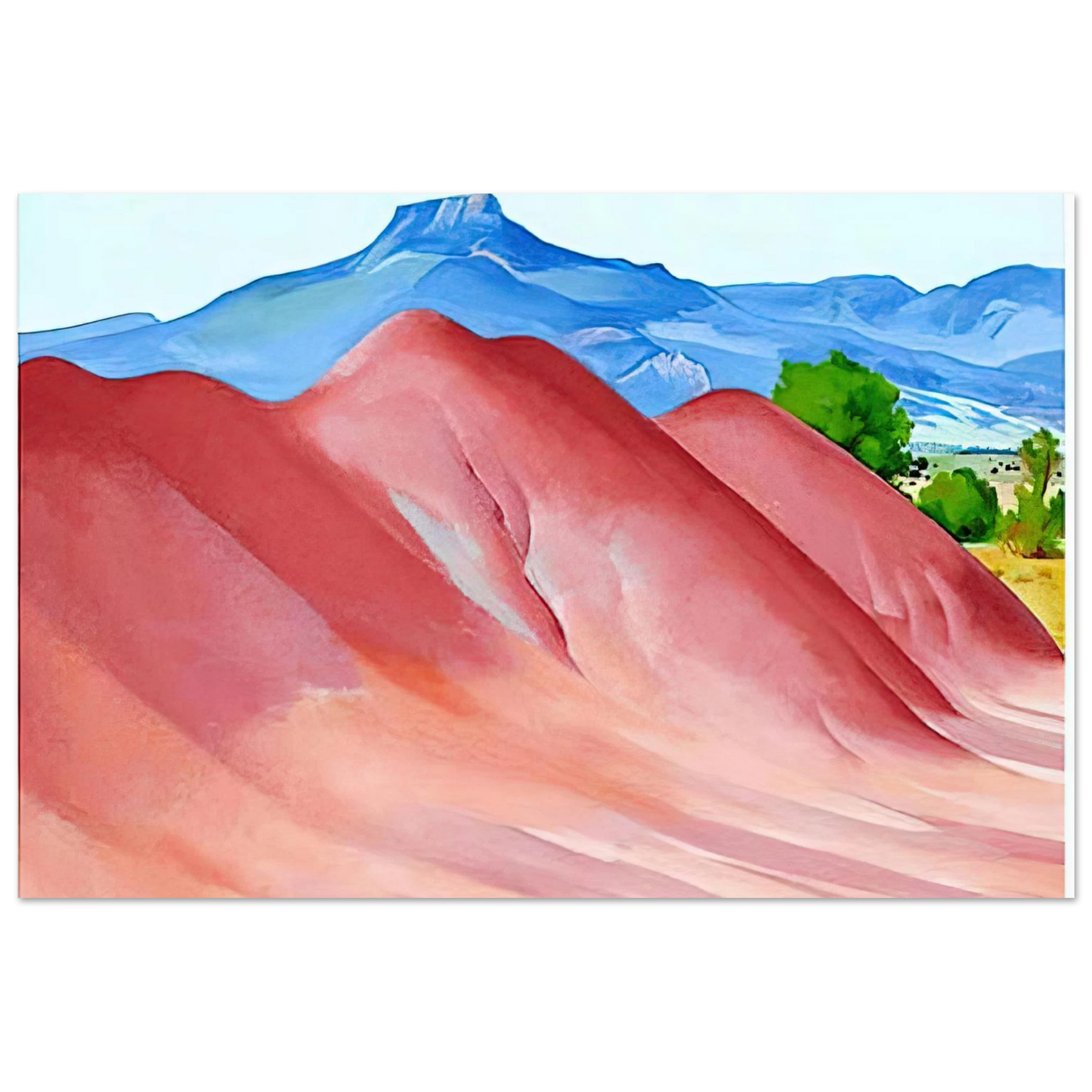 Georgia O'Keeffe - Red Hills and Pedernal Fine Art Poster