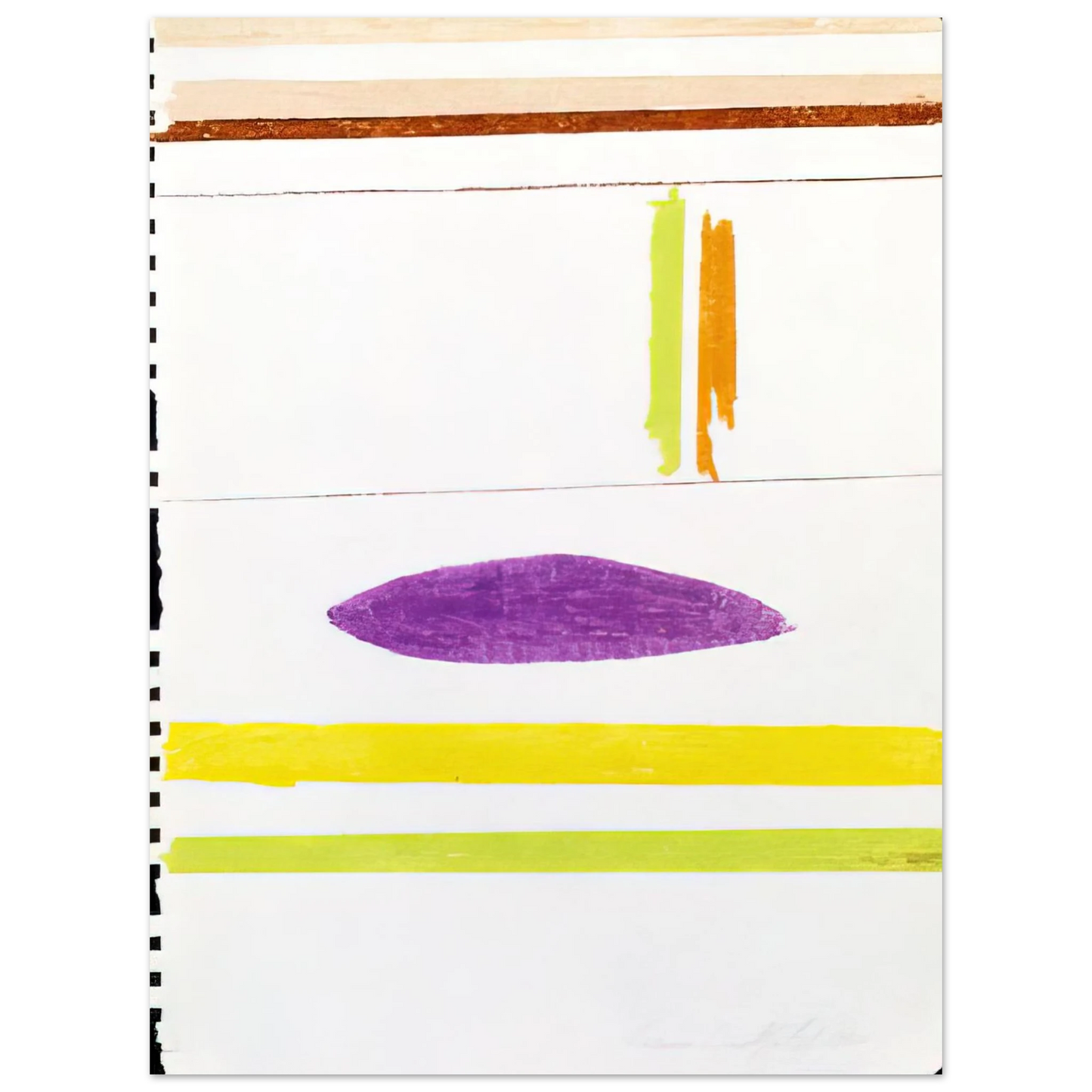 Ronnie Landfield - Untitles - 1964  75x100 cm / 30x40inches Fine Art Poster