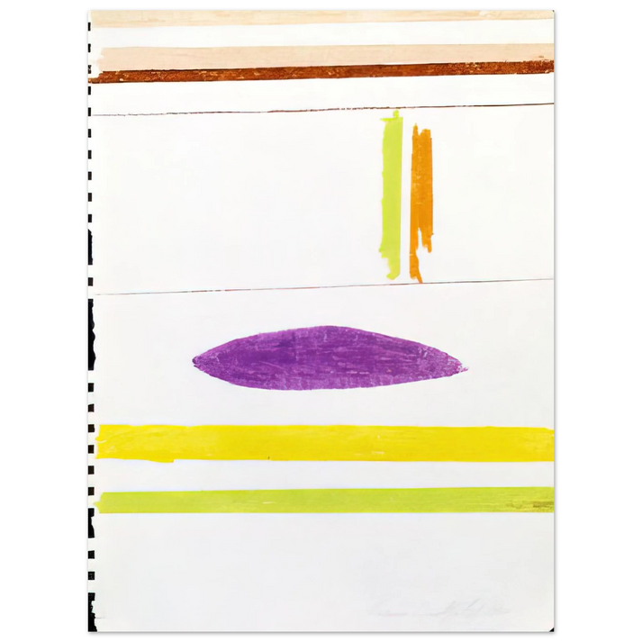 Ronnie Landfield - Untitles - 1964  75x100 cm / 30x40inches Fine Art Poster