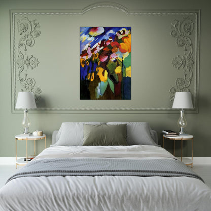 MURNAU GARDEN 1909 - Wassily Kandinsky Brushed Aluminum Print - 70x100 cm / 28x40 inches | Wassily Kandinsky Aluminum Print | Wassily Kandinsky Prints