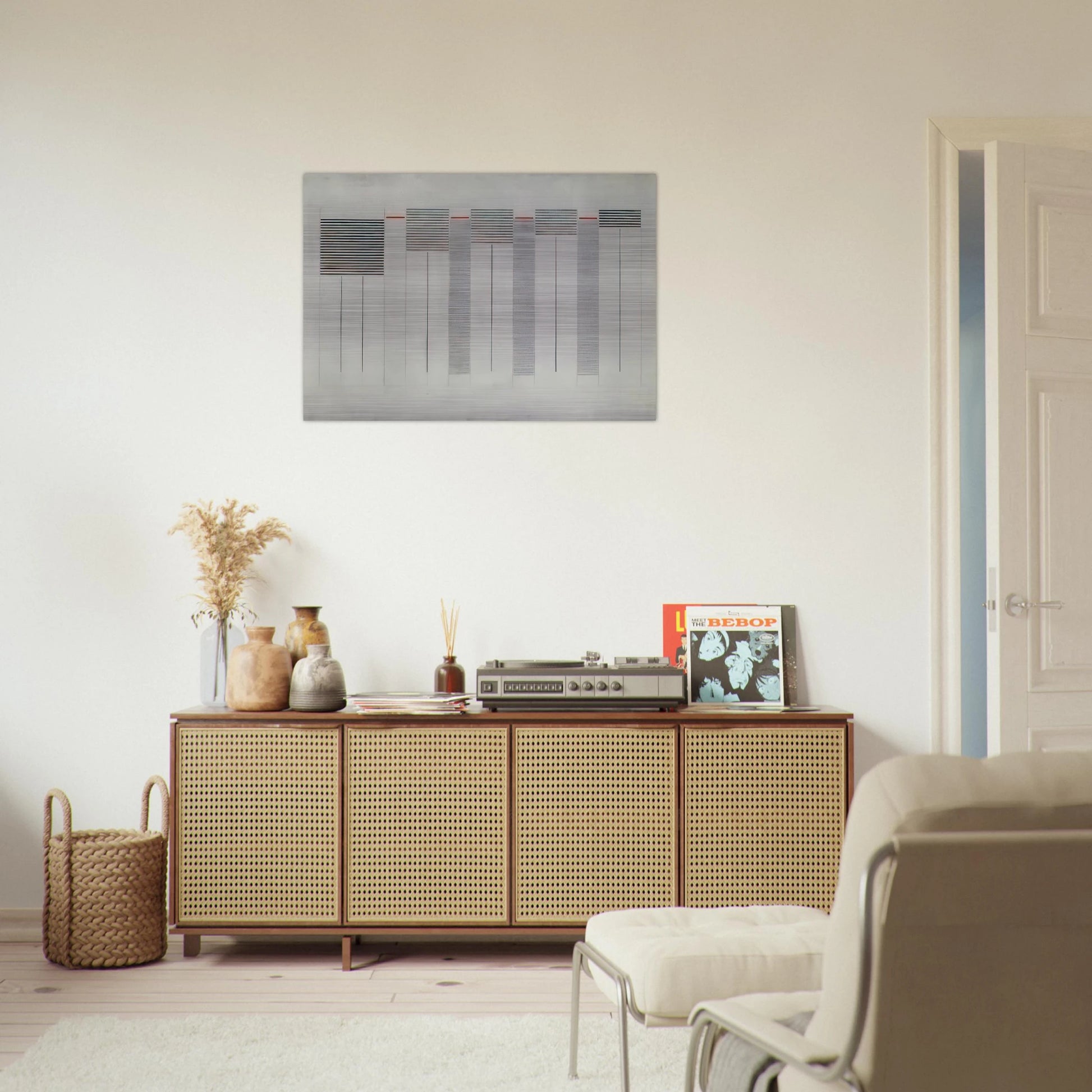 Acrilico n. 12 - 1976 - Bice Lazzari Brushed Aluminum Print - 70x100 cm / 28x40 inches | Bice Lazzari Aluminum Print | Bice Lazzari Prints