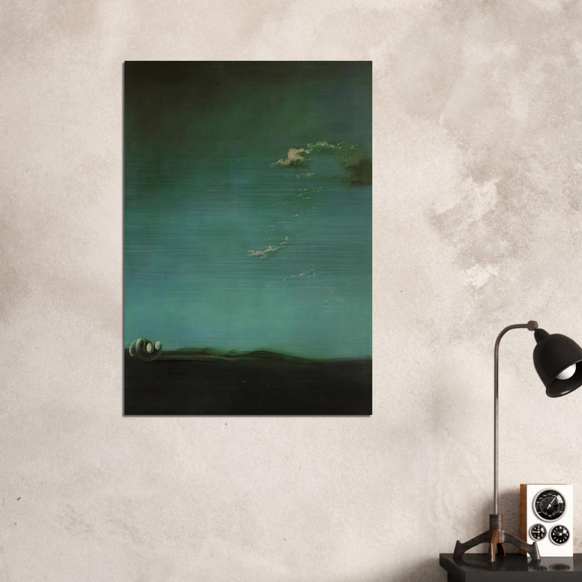 HYPNAGOGIC MONUMENT - Salvador Dali Brushed Aluminum Print - 70x100 cm / 28x40 inches | Salvador Dali Aluminum Print | Salvador Dali Prints