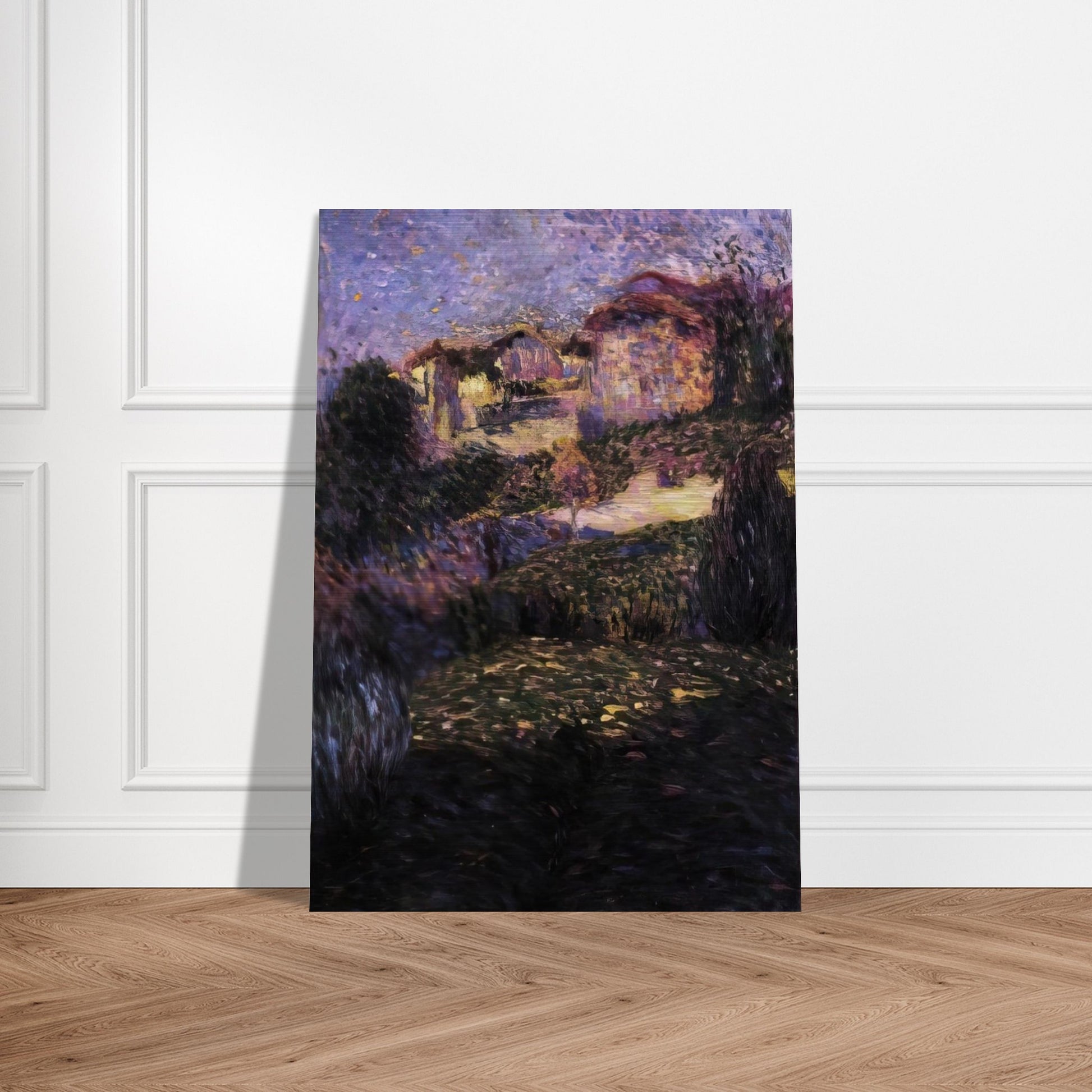 PAESAGGIO 1909 - Carlo Carra Brushed Aluminum Print - 70x100 cm / 28x40 inches | Carlo Carra Aluminum Print | Carlo Carra Prints