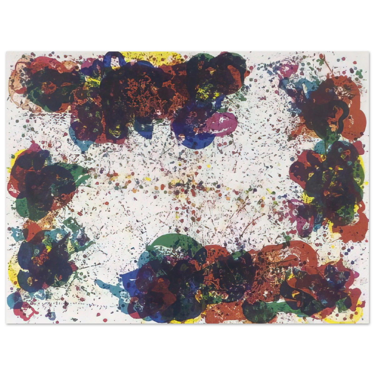Sam Francis - Coral Lyre Nine  75x100 cm / 30x40inches Fine Art Poster