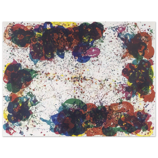 Sam Francis - Coral Lyre Nine  75x100 cm / 30x40inches Fine Art Poster
