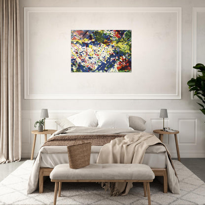 Untitled  from Papierski Portfolio   SF 355  - Sam Francis Acrylic Print - 70x100 cm / 28x40″ inches