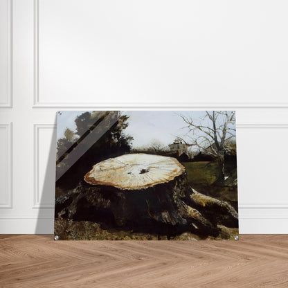 THE BIG OAK - Andrew Wyeth Acrylic Print - 70x100 cm / 28x40″ inches