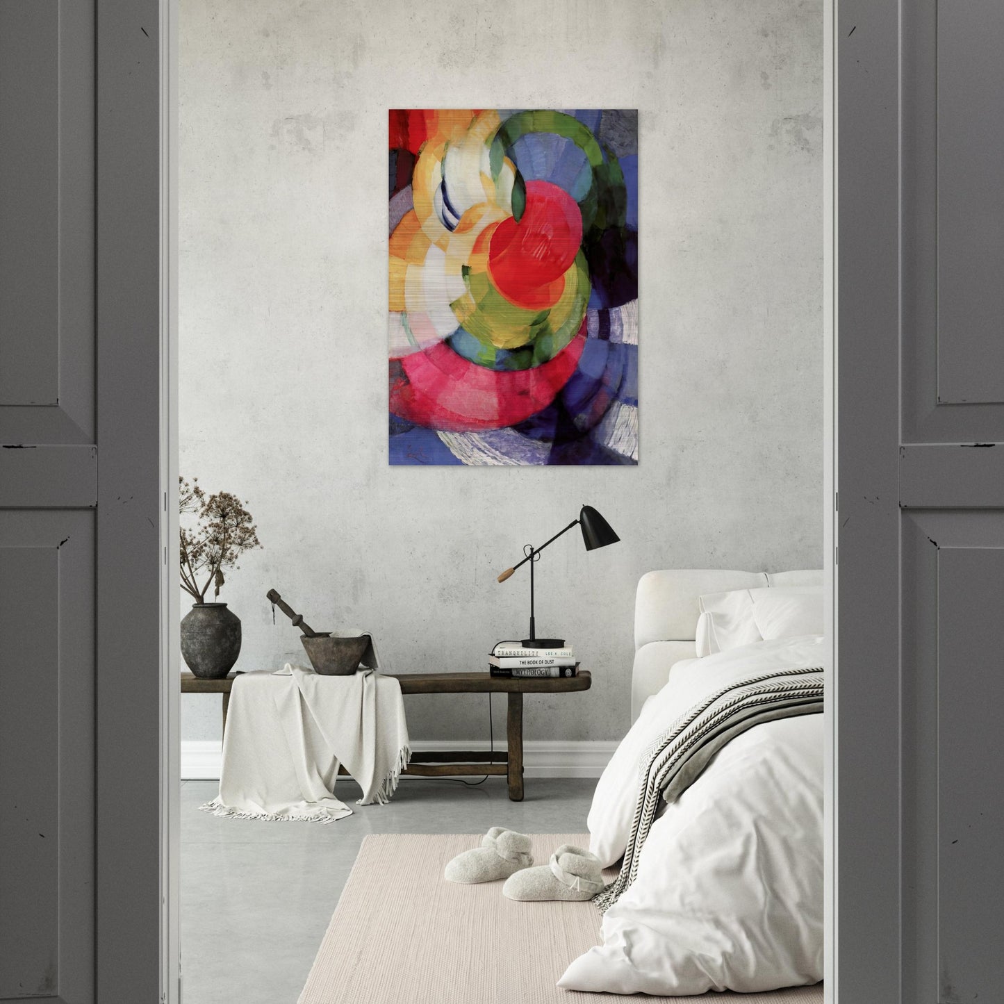 Disks of Newton, Study for Fugue in Two Colors - Frantisek Kupka Brushed Aluminum Print - 70x100 cm / 28x40 inches | Frantisek Kupka Aluminum Print | Frantisek Kupka Prints