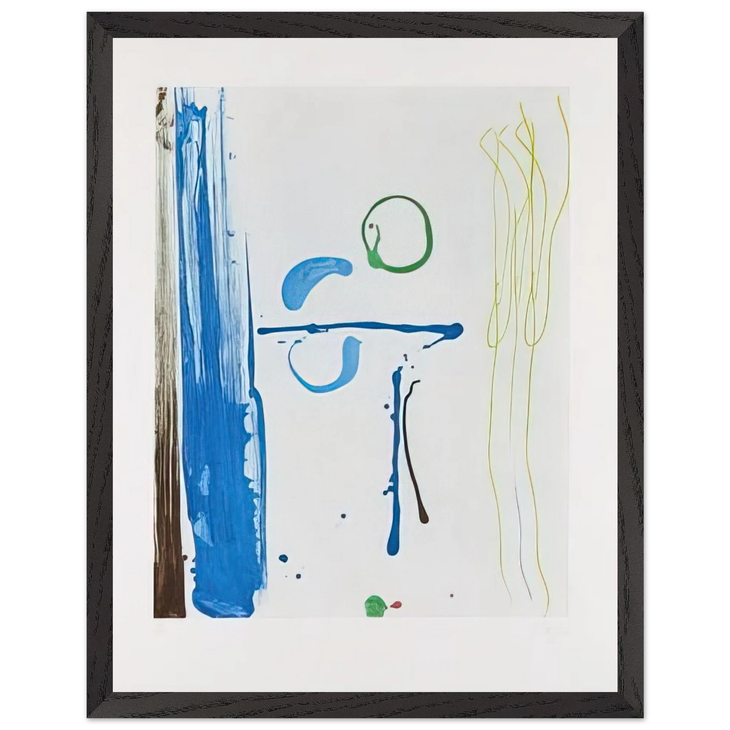 Helen Frankenthaler - Sunshine After Rain - 1987 Wall art - 15x20 cm / 6x8 inches - Premium Wooden Framed Poster With Fine Art Paper-canvas - Black frame
