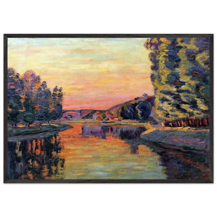 Moret - 1902 - Armand Guillaumin 70x100 cm / 28x40 inches Framed Art Print – Black Wooden Frame