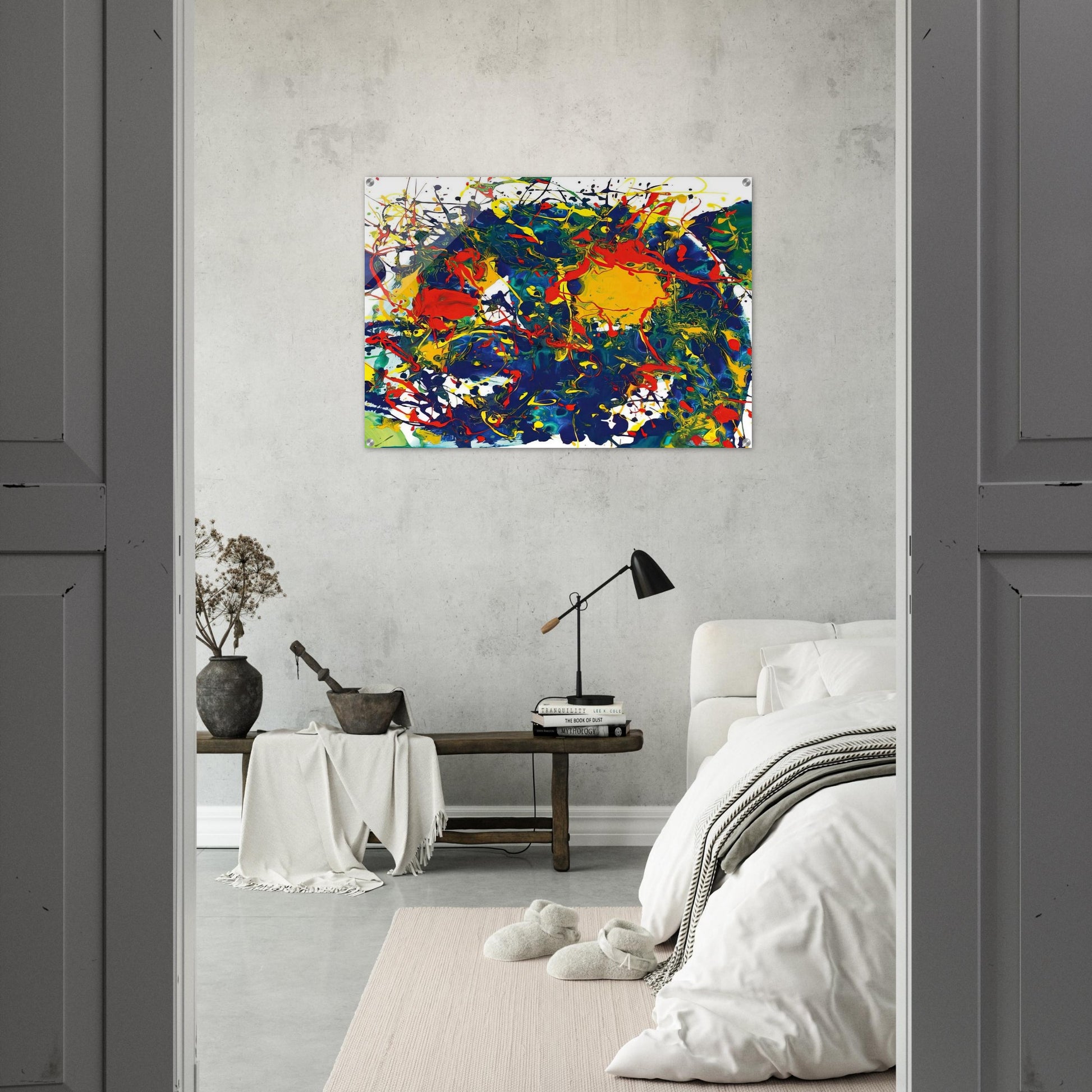 Untitled  SFP94-43  SF94-044  - Sam Francis Acrylic Print - 70x100 cm / 28x40″ inches