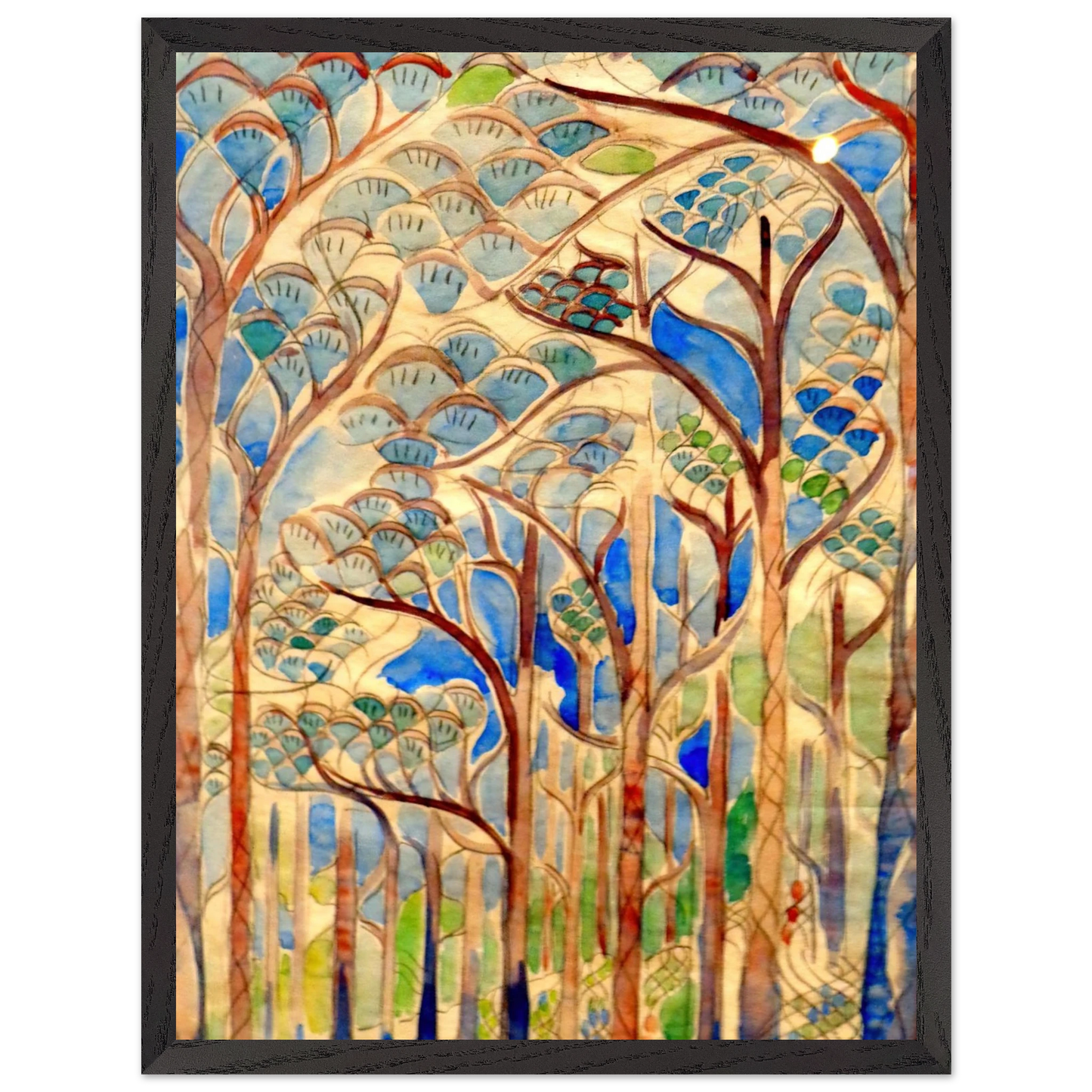 Walter Inglis Anderson - Walter Anderson Wall art - 60x90 cm / 24x36 inches - Premium Wooden Framed Poster With Fine Art Paper-canvas - Black frame