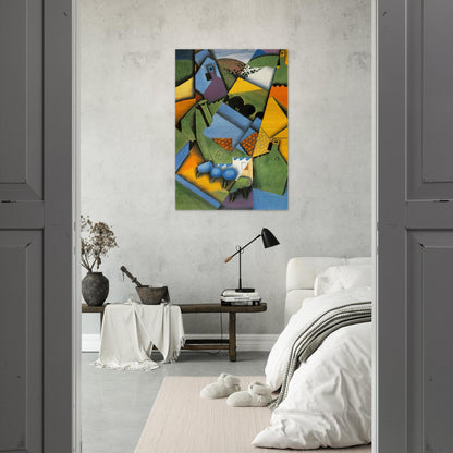 LANDSCAPE WITH HOUSE AT CERET 1913 - Juan Gris Brushed Aluminum Print - 70x100 cm / 28x40 inches | Juan Gris Aluminum Print | Juan Gris Prints