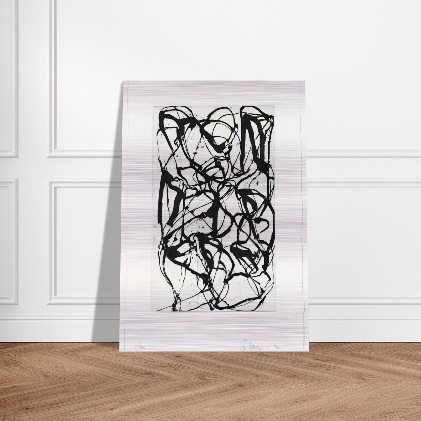 Han Shan Exit - 1992 - Brice Marden Brushed Aluminum Print - 70x100 cm / 28x40 inches | Brice Marden Aluminum Print | Brice Marden Prints