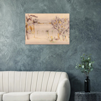 House in Provence - Paul Cézanne Brushed Aluminum Print - 70x100 cm / 28x40 inches | Paul Cézanne Aluminum Print | Paul Cézanne Prints