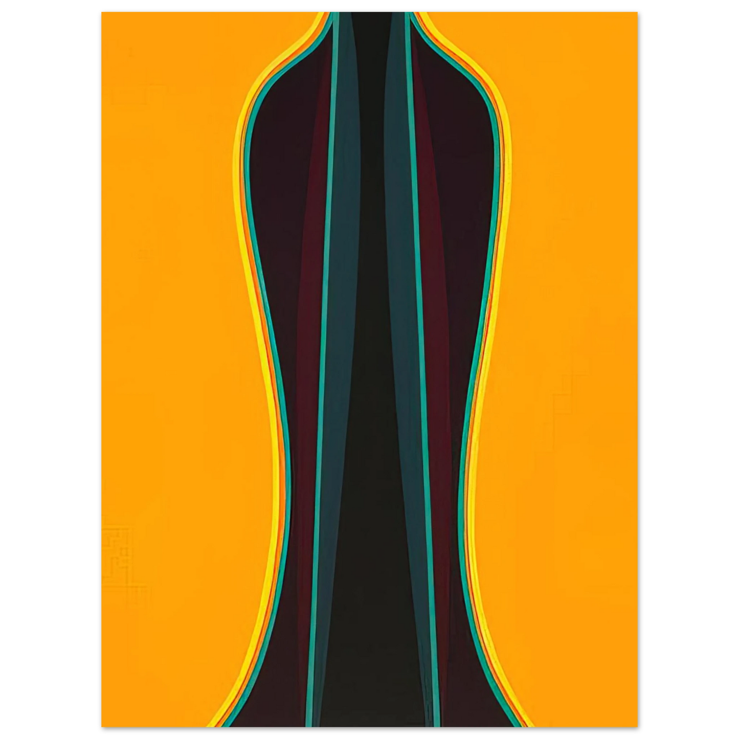 Lorser Feitelson - Archimage #2 - 1976  75x100 cm / 30x40inches Fine Art Poster