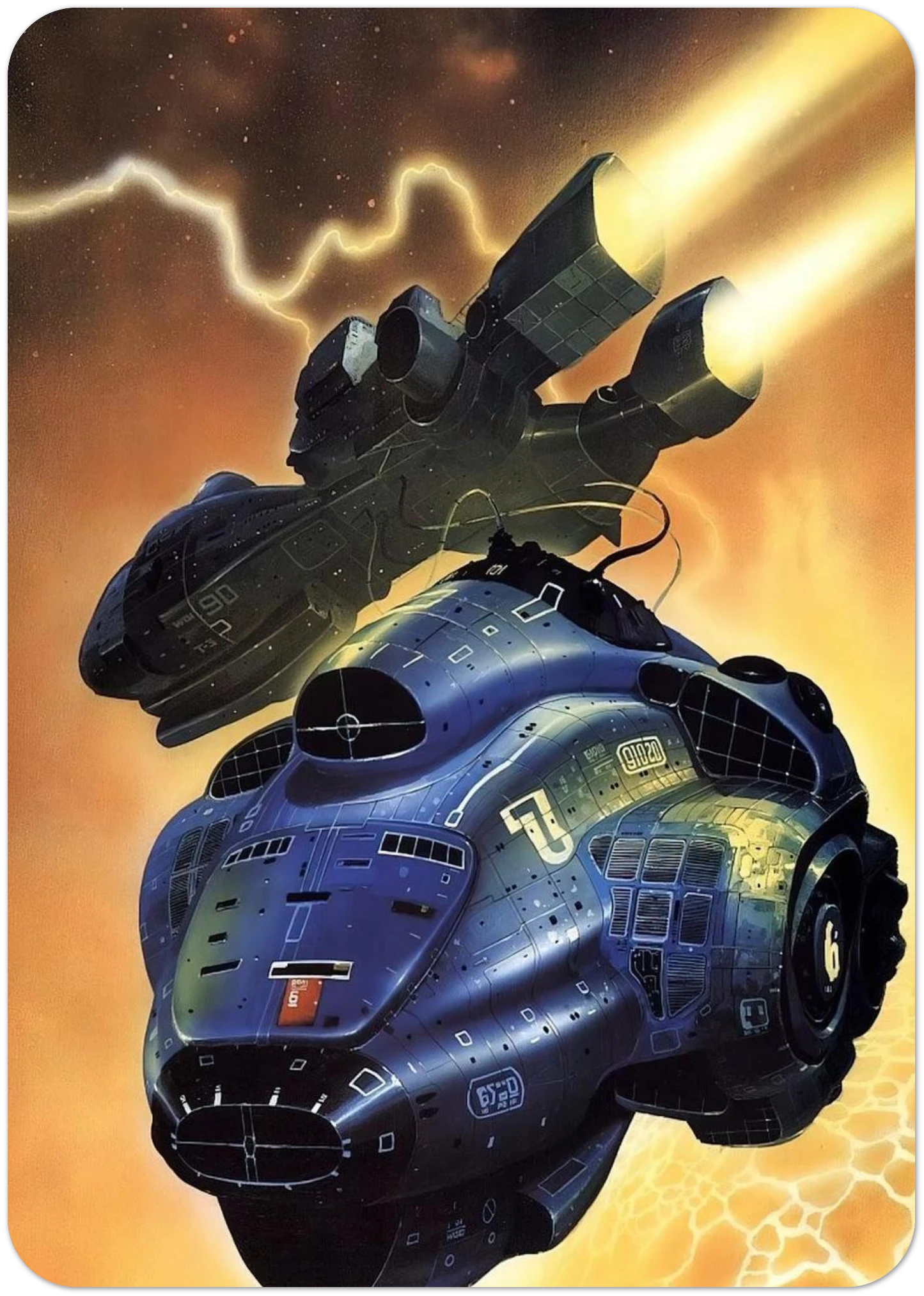 Chris Foss By Chris Foss Pack of 10 Post Cards | Chris Foss Post Cards | A6 (10.5 x 14.8 cm) - 4.1 x 5.8 inches