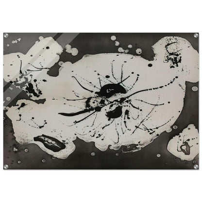 Black Smudge - Sam Francis Acrylic Print - 70x100 cm / 28x40″ inches | Sam Francis Wall Art | Sam Francis Prints