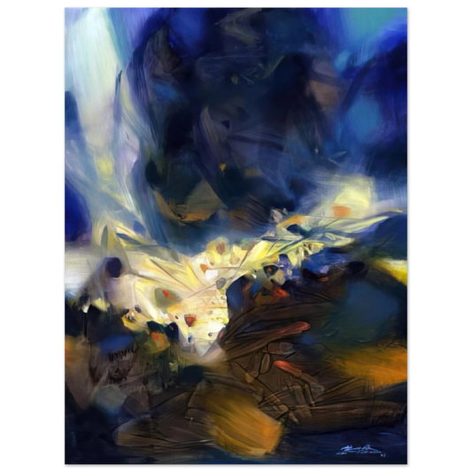 Chu teh Chun - LE SOUFFLE QUI LIBERE LA MATIERE 2006  75x100 cm / 30x40inches Fine Art Poster