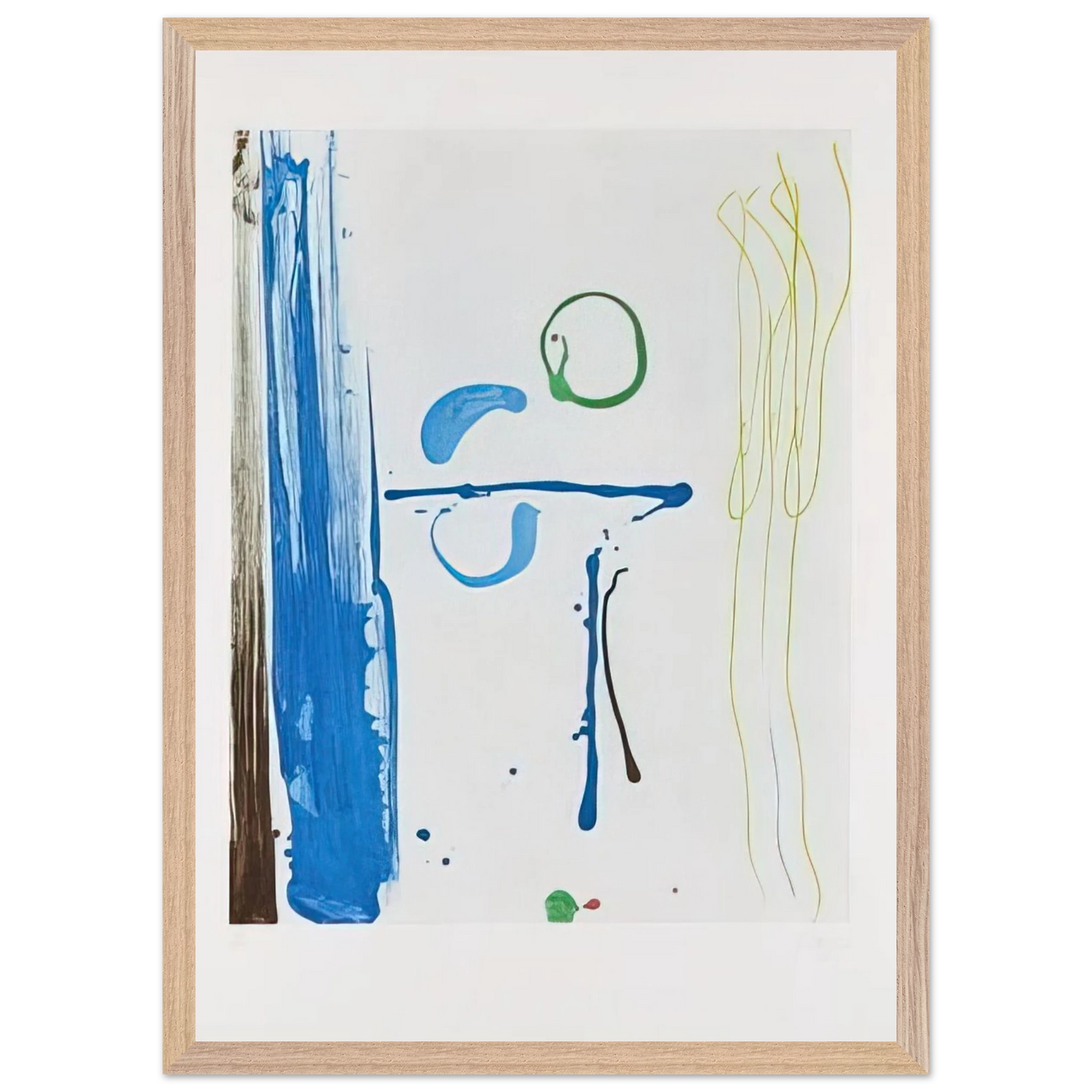 Helen Frankenthaler - Sunshine After Rain - 1987 Wall art - A2 (42 x 59.4  cm) - Premium Wooden Framed Poster With Fine Art Paper-canvas - White frame