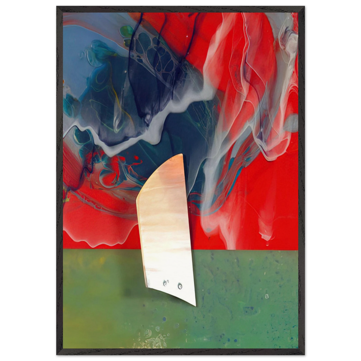 Plow - Sam Gilliam 70x100 cm / 28x40 inches Framed Art Print – Black Wooden Frame