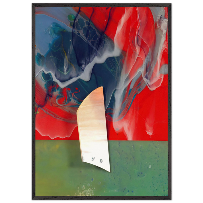 Plow - Sam Gilliam 70x100 cm / 28x40 inches Framed Art Print – Black Wooden Frame