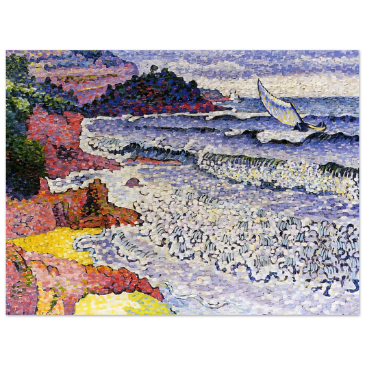 Henri-Edmond Cross - The Choppy Sea  75x100 cm / 30x40inches Fine Art Poster