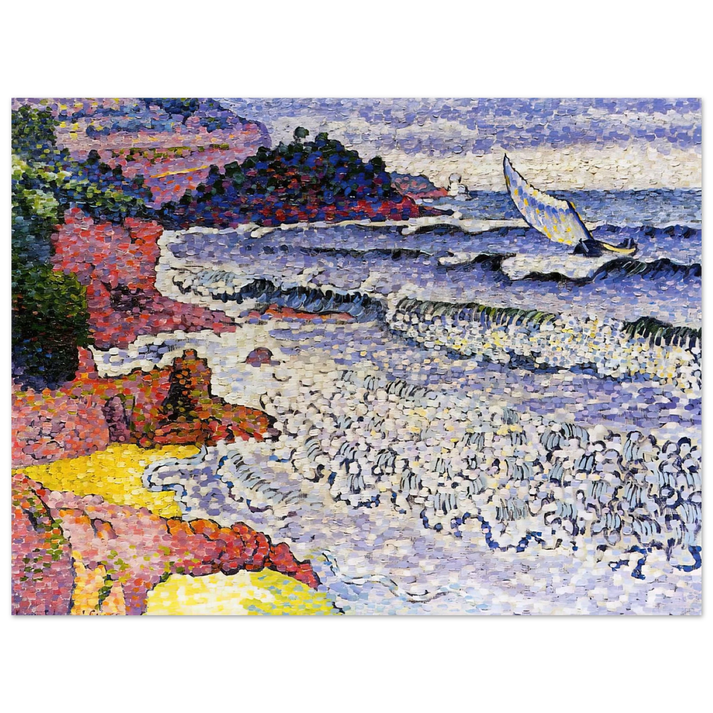 Henri-Edmond Cross - The Choppy Sea  75x100 cm / 30x40inches Fine Art Poster