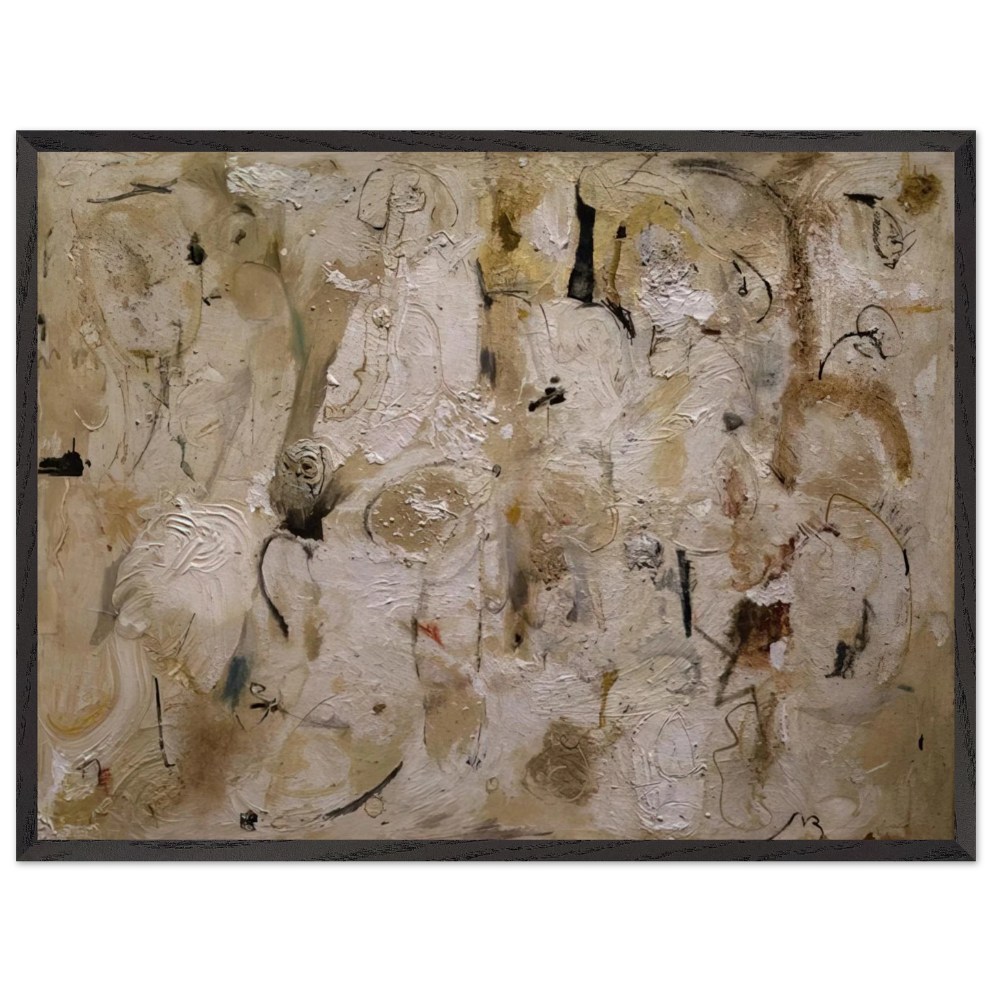 Helen Frankenthaler - Painted on 21st Street - 1951 Wall art - A1 (59.4 x 84.1  cm) - Premium Wooden Framed Poster With Fine Art Paper-canvas - Wood frame