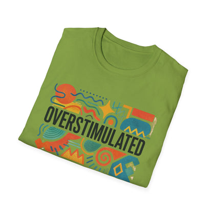 Überreiztes T-Shirt für Mama | Lustiges müdes Mama-Shirt | Weirdcore-Kleidung | Gen-Z-Humor-T-Shirt | Erschöpftes, aber ästhetisches T-Shirt