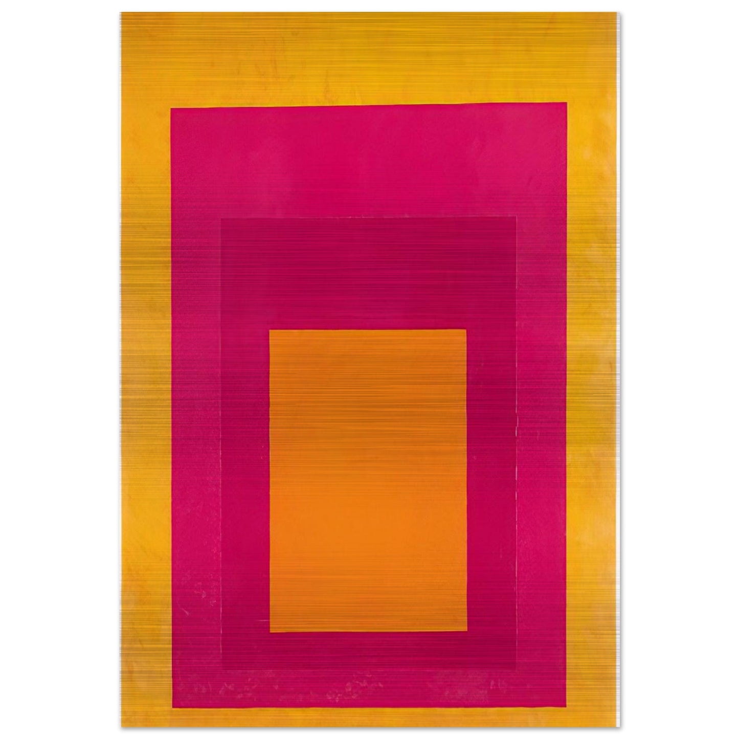 HOMAGE TO THE SQUARE LA TEHUANA 1951 - Josef Albers Brushed Aluminum Print - 70x100 cm / 28x40 inches | Josef Albers Aluminum Print | Josef Albers Prints