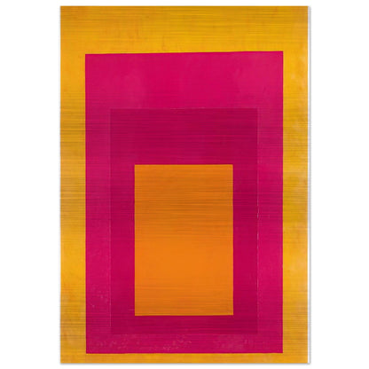 HOMAGE TO THE SQUARE LA TEHUANA 1951 - Josef Albers Brushed Aluminum Print - 70x100 cm / 28x40 inches | Josef Albers Aluminum Print | Josef Albers Prints