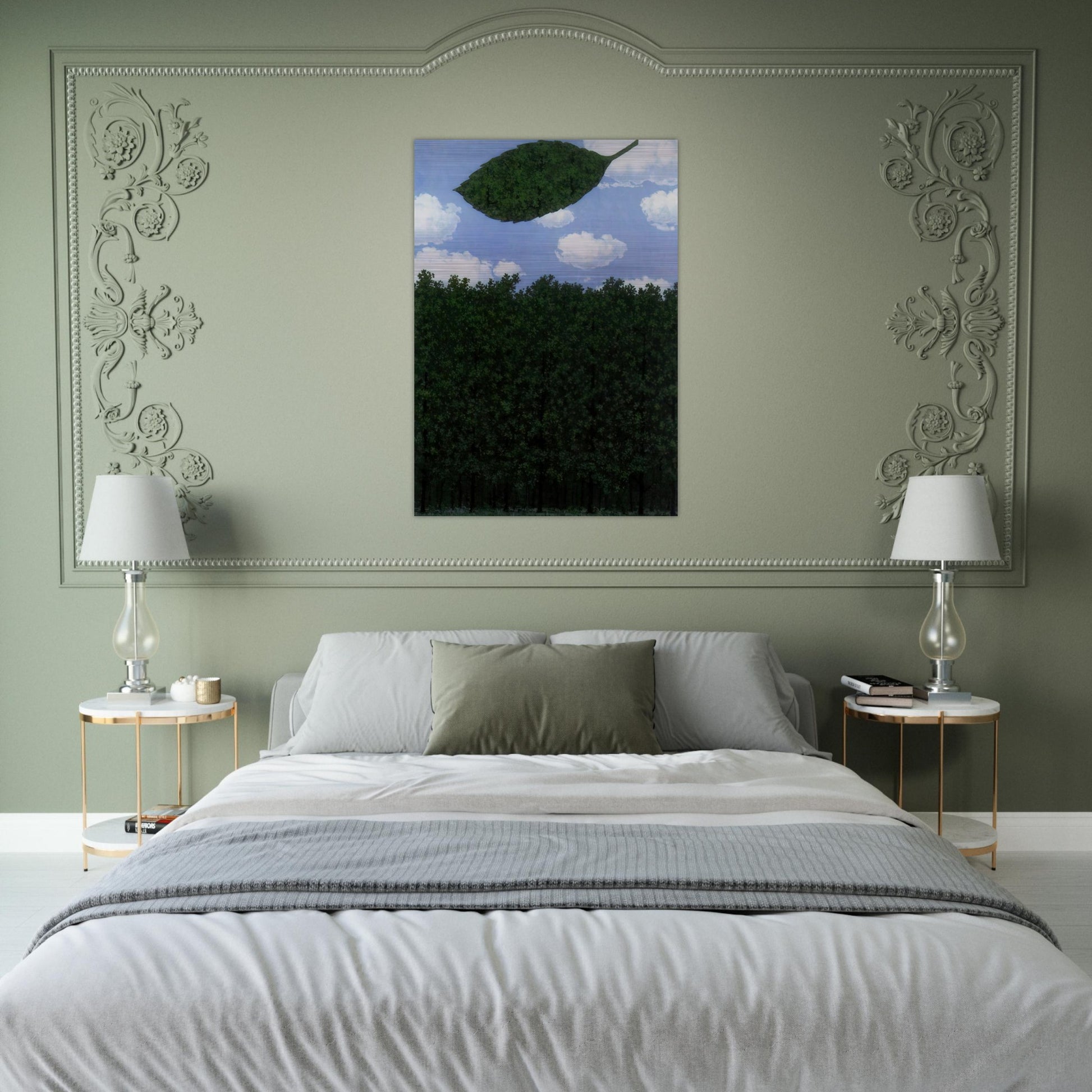CHORUS OF THE SPHINX 1964 - Rene Magritte Brushed Aluminum Print - 70x100 cm / 28x40 inches | Rene Magritte Aluminum Print | Rene Magritte Prints