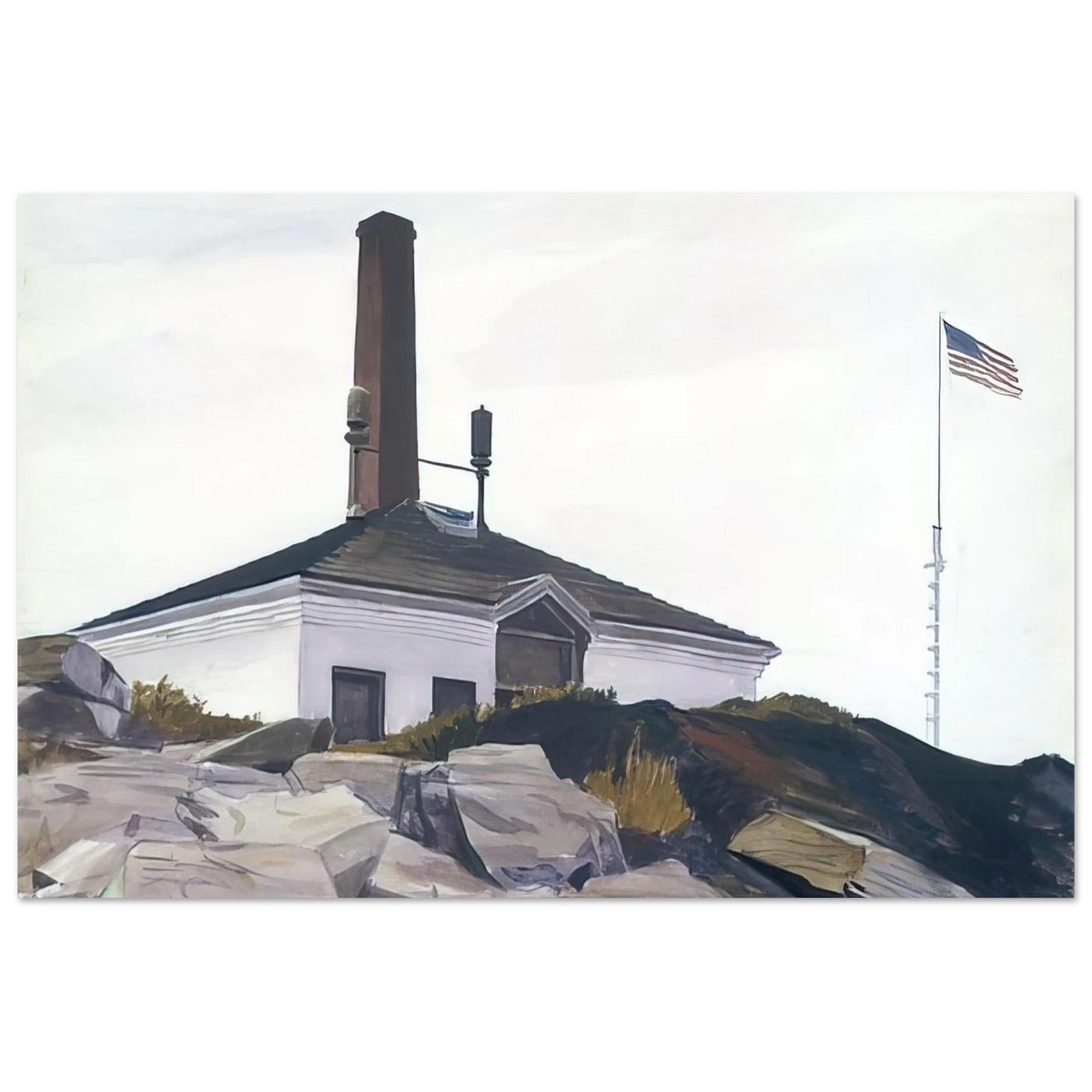 Edward Hopper - House of the Foghorn, I Fine Art Poster