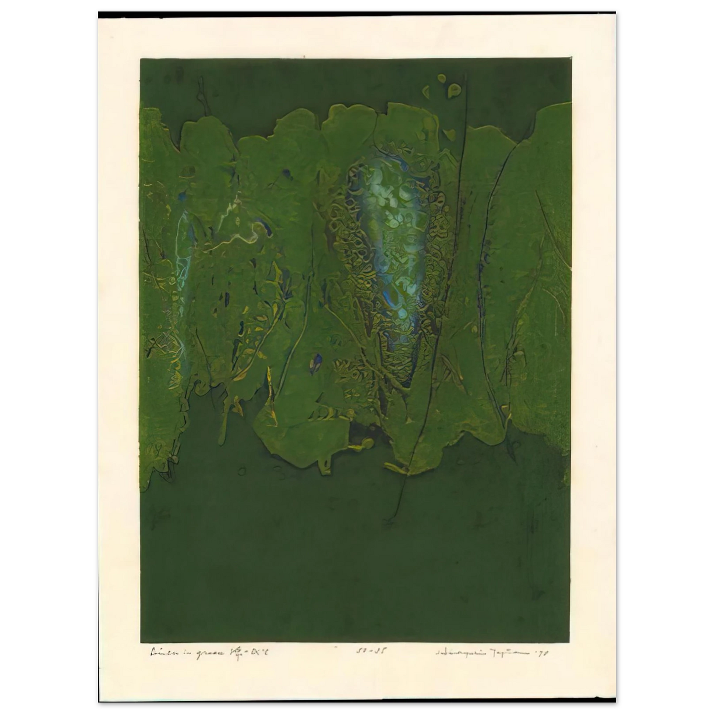 Hiroyuki Tajima - Winter in Green - 1970  75x100 cm / 30x40inches Fine Art Poster