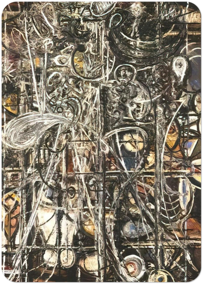 Figure By Richard Pousette-Dart Pack of 10 Post Cards | Richard Pousette-Dart Post Cards | A6 (10.5 x 14.8 cm) - 4.1 x 5.8 inches
