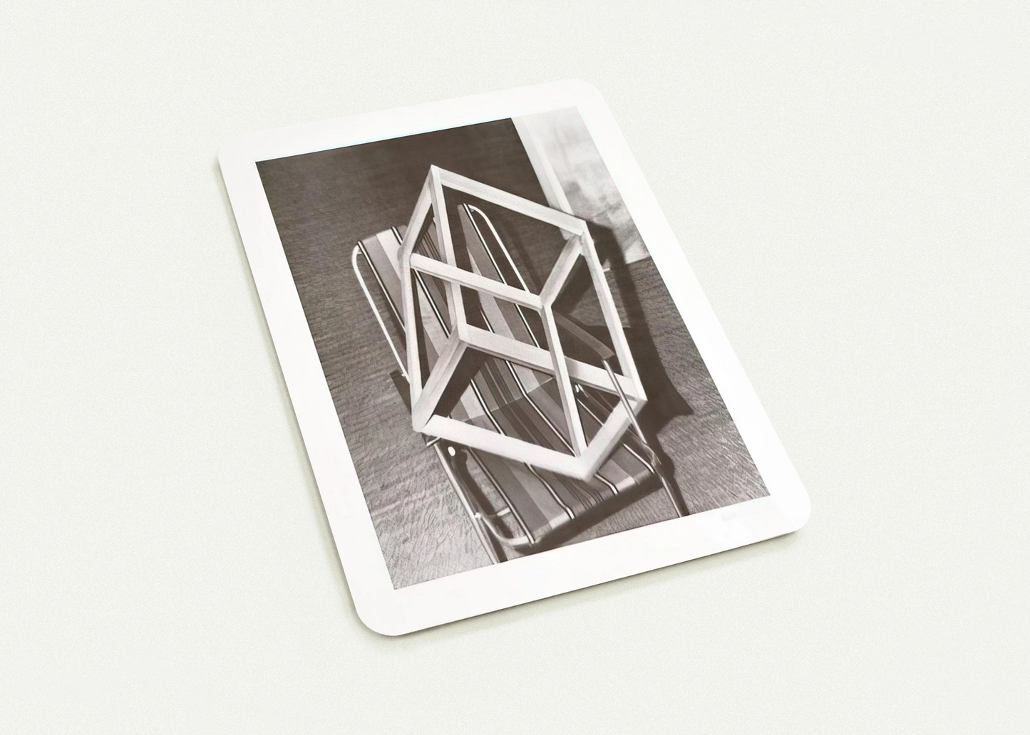 CUBE ON LAWNCHAIR By Gerhard Richter Pack of 10 Post Cards | Gerhard Richter Post Cards | A6 (10.5 x 14.8 cm) - 4.1 x 5.8 inches